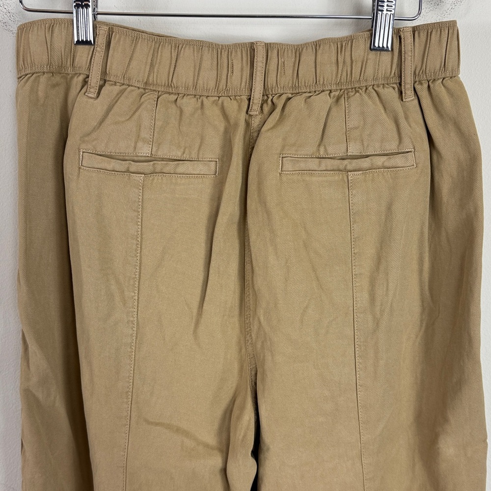 NWT Banana Republic Linen Blend Khaki Utility Ankle Parachute Pants Size Med - Picture 7 of 10
